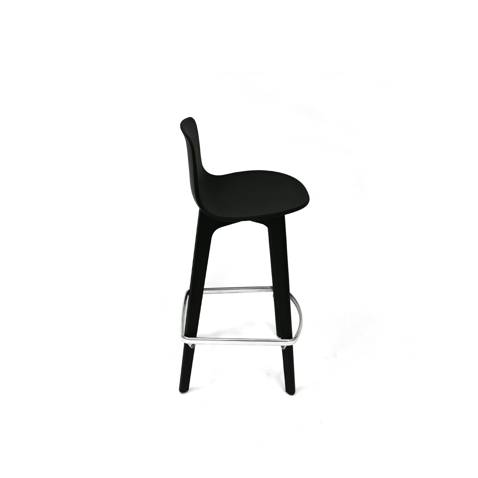 LOTTUS WOOD COUNTER STOOL-Black
