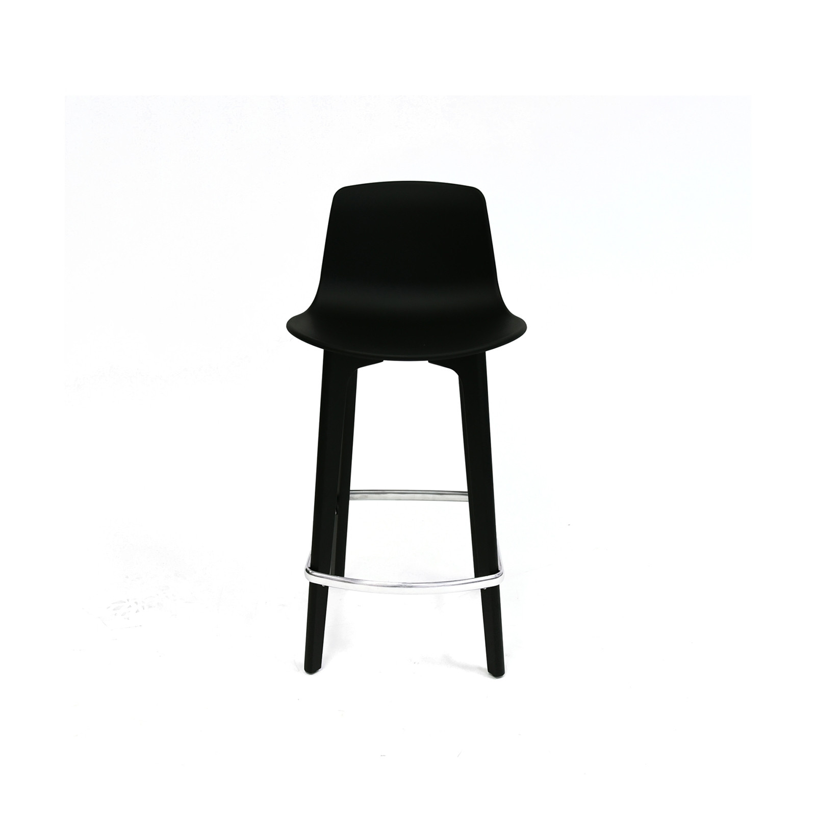 LOTTUS WOOD COUNTER STOOL-Black