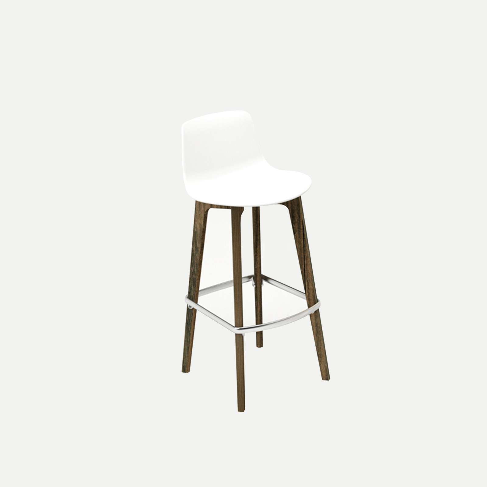 LOTTUS WOOD COUNTER STOOL-Wenge