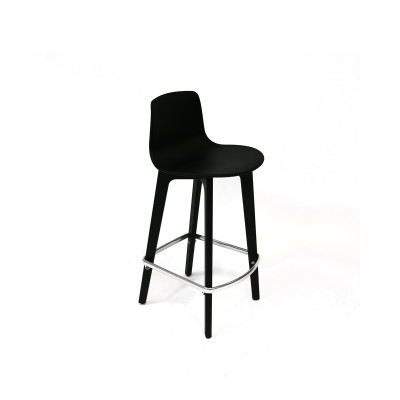 LOTTUS WOOD COUNTER STOOL-Black