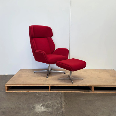 STRATFORD SET OF LOUNGE CHAIR & OTTOMAN